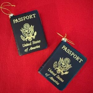 U.S.A. Passport Ornaments